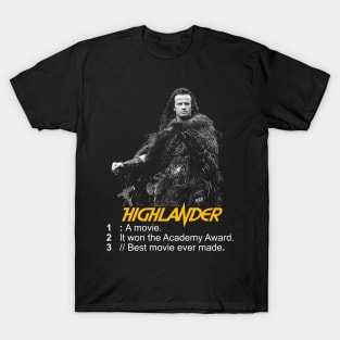 Highlander - There can Only Be One T-Shirt